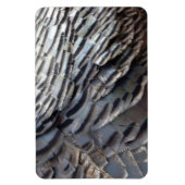 Wild Turkey Feathers II Abstrakte Naturgestaltung Magnet (Vertikal)