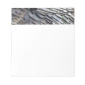 Wild Turkey Feathers II Abstrakte Naturgestaltung Notizblock (Vorderseite)