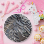 Wild Turkey Feathers II Abstrakte Naturgestaltung Pappteller (Party)