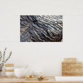 Wild Turkey Feathers II Abstrakte Naturgestaltung Poster (Küche)