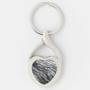 Wild Turkey Feathers II Abstrakte Naturgestaltung Schlüsselanhänger