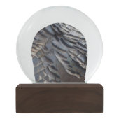 Wild Turkey Feathers II Abstrakte Naturgestaltung Schneekugel (Rückseite)