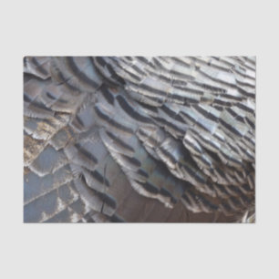 Wild Turkey Feathers II Abstrakte Naturgestaltung Seidenpapier