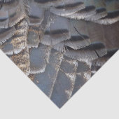 Wild Turkey Feathers II Abstrakte Naturgestaltung Seidenpapier (Ausschnitt)