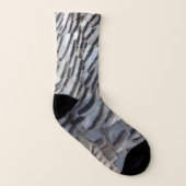 Wild Turkey Feathers II Abstrakte Naturgestaltung Socken (Links - Innen)