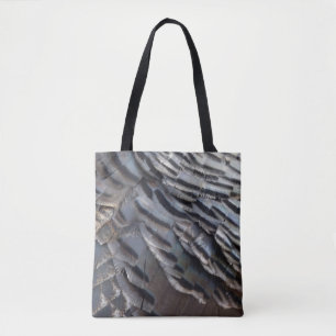 Wild Turkey Feathers II Abstrakte Naturgestaltung Tasche