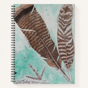 Wild Turkey Feathers Notizbuch