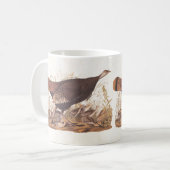 Wild Turkey Hen and Chicks Audubon Buchzeichen Kaffeetasse (Vorderseite Links)