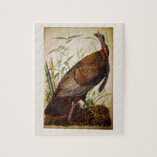 Wild Turkey, John James Audubon Fine Art Puzzle