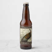 Wild Turkey (Male) from Audubon's Birds of America Bierflaschenetikett (Vorderseite)