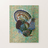 Wild Turkey Mosaic Muster Print Puzzle (Vertikal)