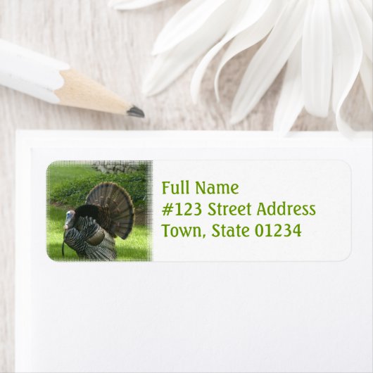 Wild Turkey Return Address Label (Insitu)