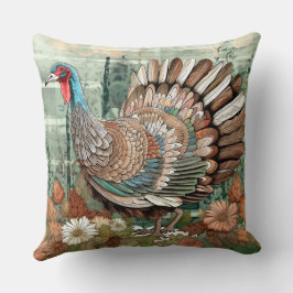 Wild Turkey Throw Kissen