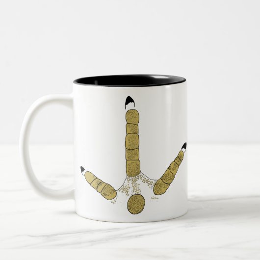 Wild Turkey Track Zweifarbige Tasse (Links)