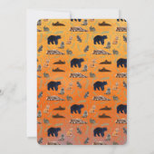 Wild Two Animals First Birthday Invitation Einladung (Rückseite)