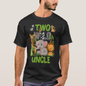 Wild Two Uncle Zoo Birthday Safari Jungle Animals T-Shirt (Vorderseite)