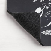 Wild u. geben Sie/Weiß-Schwarz frei Mousepad (Ecke)