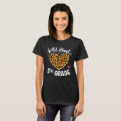 Wild Über 5. Klasse Lehrer Leopard Squad School T-Shirt (Vorne ganz)