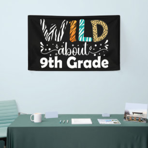 Wild über 9. Klasse zurück zur Schule Banner