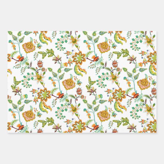 Wild über Blume Geschenkpapier Set (Vorderseite 3)