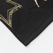 Wild über Cheer mit Tiny White Cheer Silhouetten Fleecedecke (Ecke)