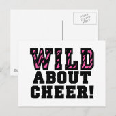 Wild über Cheer Postkarte (Vorne/Hinten)