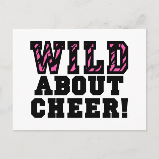 Wild über Cheer Postkarte (Vorderseite)