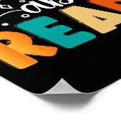 Wild über das Lesen des Funny Books Reader Bookwor Poster (Ecke)