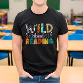 Wild über das Lesen des Funny Books Reader Bookwor T-Shirt