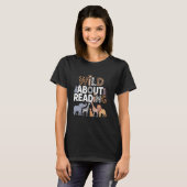 Wild über das Lesen von Büchern Reader Lover Bookw T-Shirt (Vorne ganz)