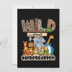 Wild Über den Kindergarten Einladung