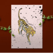 Wild über dich Gepard Paint Spritzer Karte