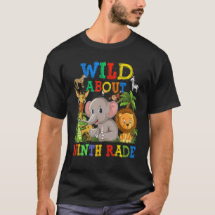 Wild über die Safari-Tiere der neunten Klasse im D T-Shirt