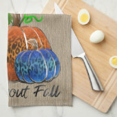 Wild über Fall Leopard Druckpumpen Geschirrtuch (Viertel Falte)