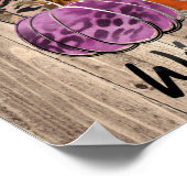 Wild über Fall Leopard Druckpumpen Poster (Ecke)