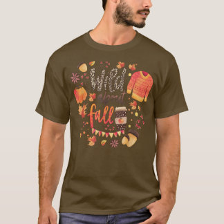 Wild über Fall Leopard Pumpkin Sweater Niedliches T-Shirt