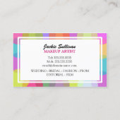 Wild über FarbMaskenbildner Visitenkarte (Rückseite)