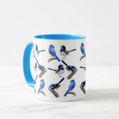 Wild über feenhafte Zaunkönig-Wecker-Tasse Tasse (Vorderseite Links)