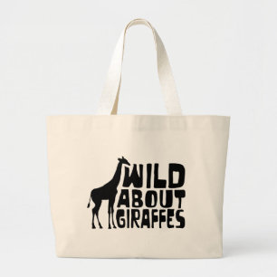 Wild über Giraffen Jumbo Stoffbeutel