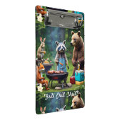 "Wild über GRILLEN" Mini Klemmbrett (Schrägansicht)