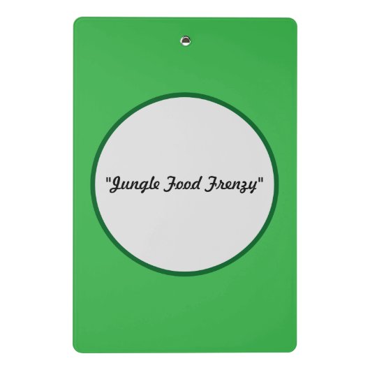 "Wild über GRILLEN" Mini Klemmbrett (Rückseite)