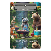 "Wild über GRILLEN" Mini Klemmbrett (Vorderseite)