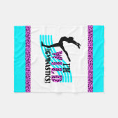 Wild über Gymnastik Fleecedecke (Vorderseite (Horizontal))