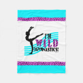 Wild über Gymnastik Fleecedecke (Vorderseite)
