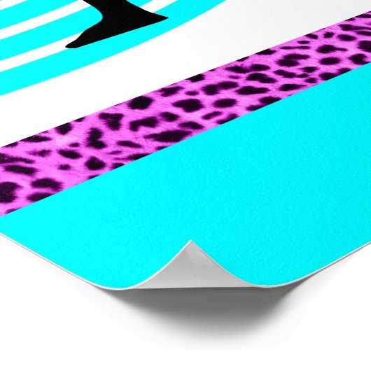 Wild über Gymnastik Poster (Ecke)