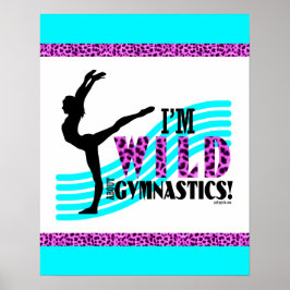 Wild über Gymnastik Poster
