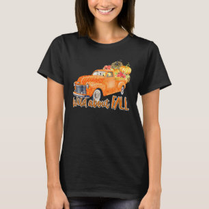 Wild über Herbst Leopard LKW Kürbisse Herbst Als T-Shirt