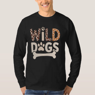 Wild über Hunde Leopards Pattern Spaß T-Shirt