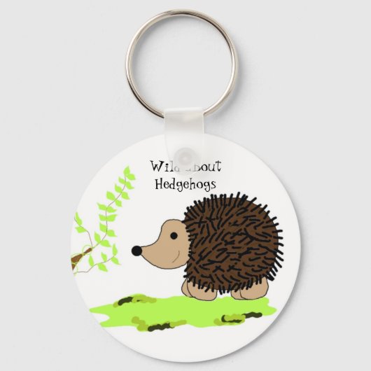 Wild über Igel Schlüsselanhänger (Vorderseite)