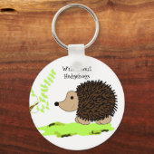 Wild über Igel Schlüsselanhänger (Vorderseite)